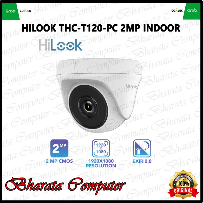 Jual KAMERA CCTV INDOOR 2MP HILOOK THC T120 PC 2MP FULL HD 1920 1080p