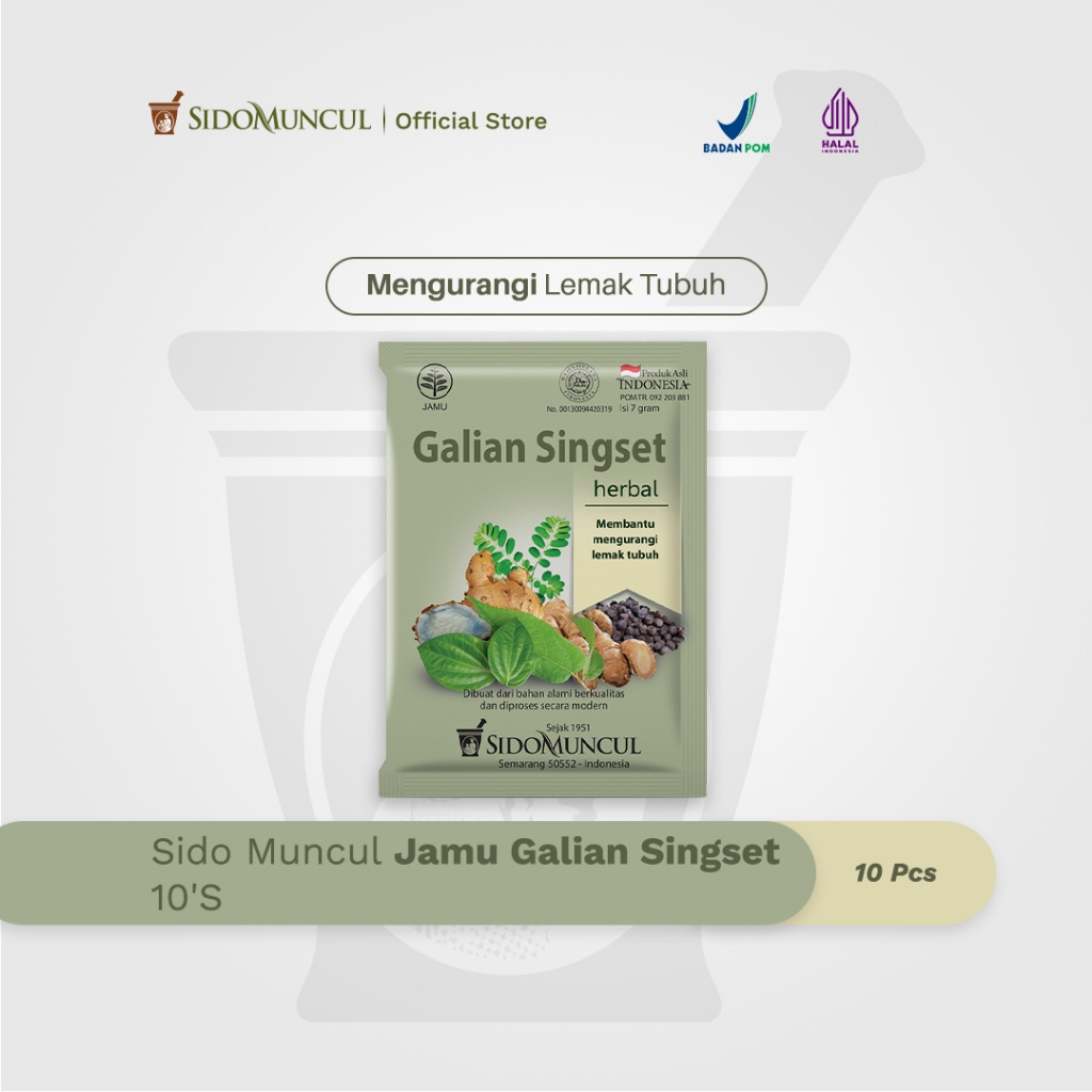 Jual Sido Muncul Jamu Galian Singset S Mengurangi Lemak Tubuh