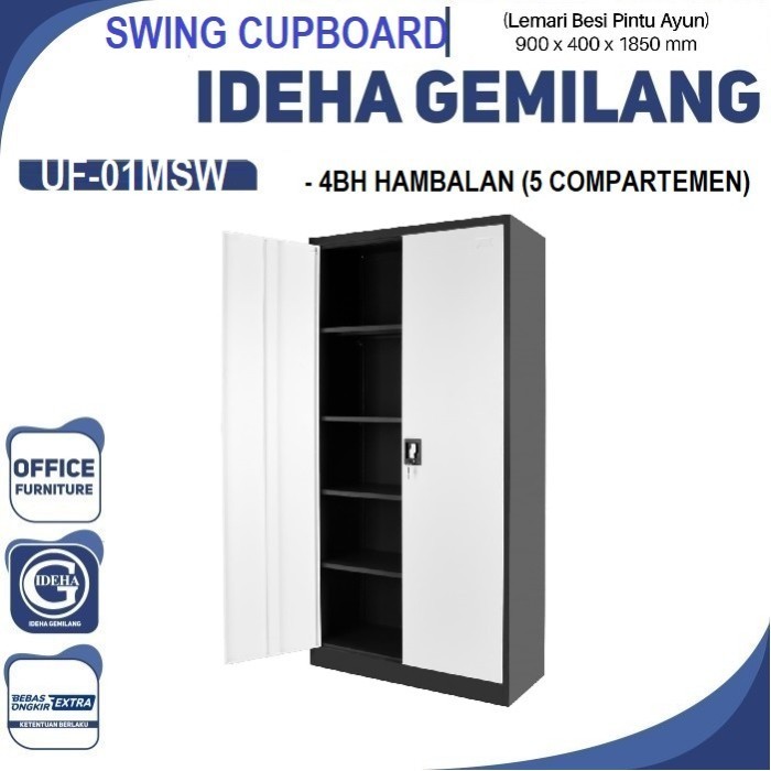 Jual Lemari Arsip Besi Uno Model Pintu Swing Dan Geser Uf Ls