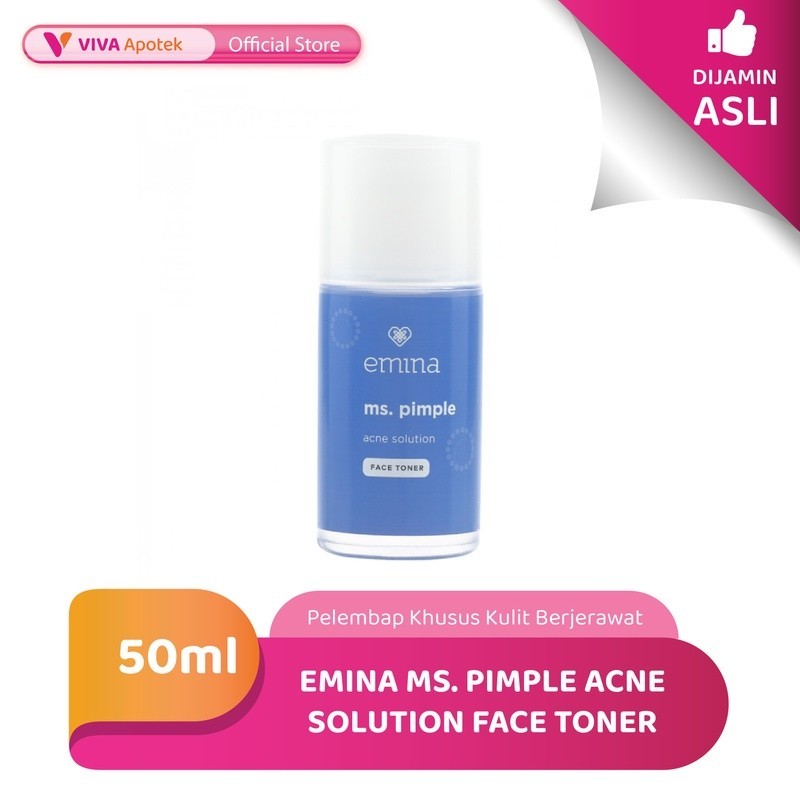 Jual Emina Ms Pimple Acne Solution Face Toner Ml Shopee Indonesia