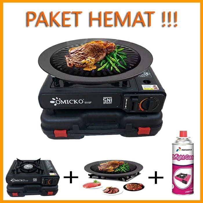 Jual PAKET BBQ SET KOMPOR PORTABLE BBQ ULTRA GRILL GAS PORTABLE