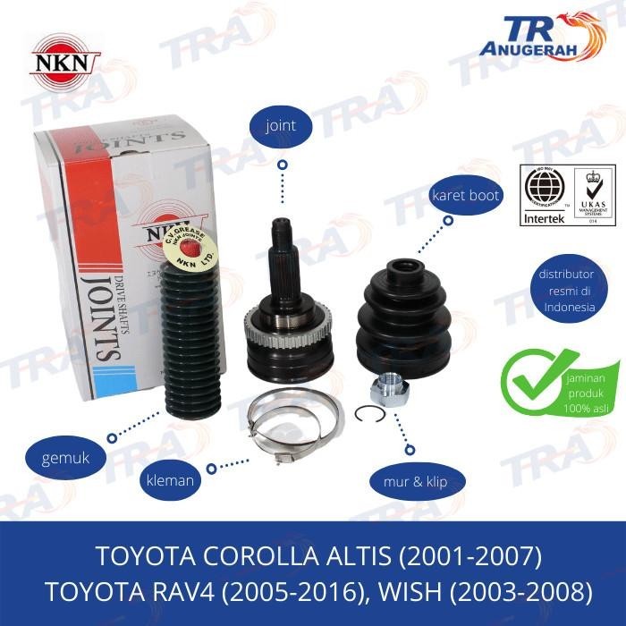 Jual CV Joint AS Roda Luar NKN Toyota Corolla Altis RAV 4 Wish ABS