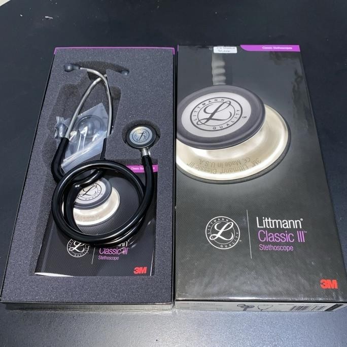 Jual Stetoskop M Littmann Classic Iii Black Tube Littman Litmann