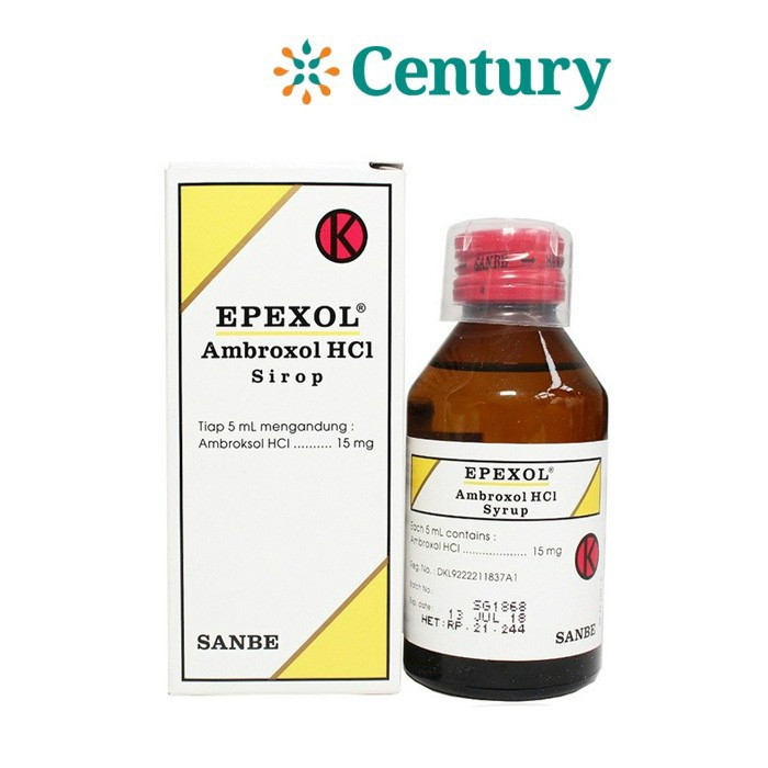 Jual EPEXOL 15MG SYR 120ML BATUK BERDAHAK AMBROXOL Shopee Indonesia