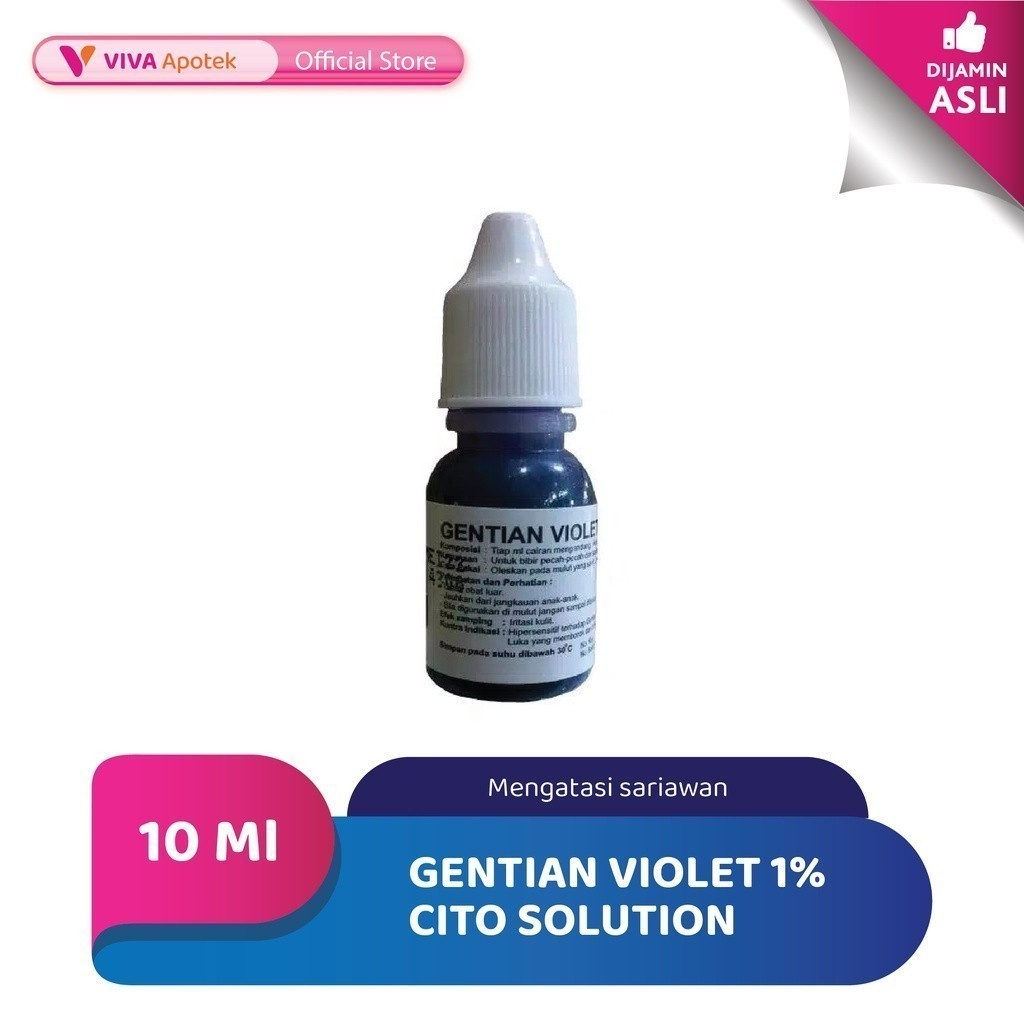 Jual Gentian Violet Cito Solution Untuk Mengatasi Sariawan Ml