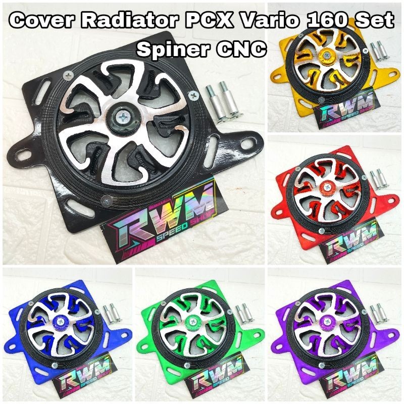 Jual Cover Radiator Set Spiner Spinner Motif Robot CNC Honda Vario 160