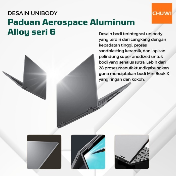 Jual Chuwi Minibook X Laptop 10 5 Inch 2K Full Touchscreen 12Gb Ddr4