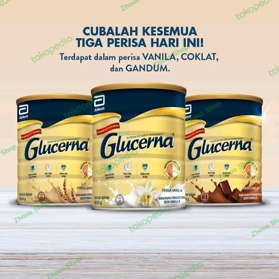 Jual Susu Glucerna 850 Gram Vanilla Wheat Chocolate Original Singapore