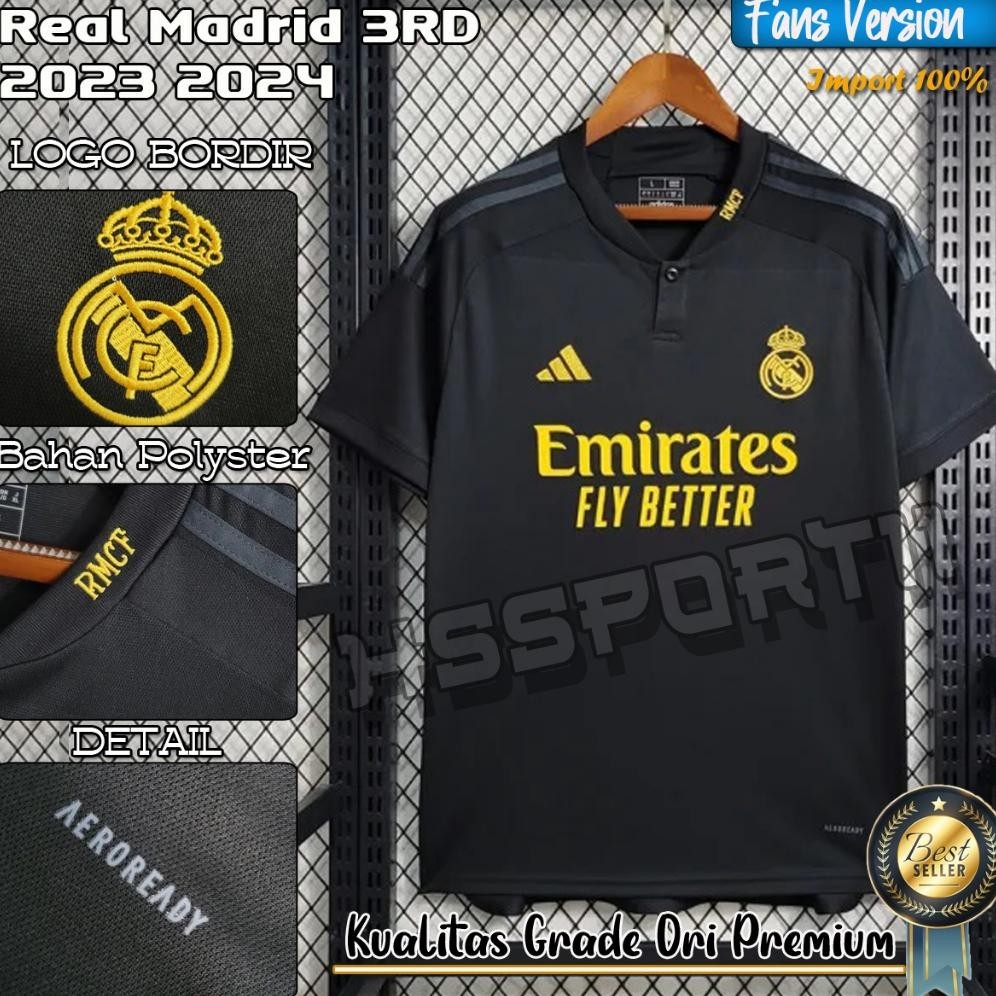 Jual Jersey Bola Real Madrid 3Rd Thrid New 2022 2023 2024 Import Baju