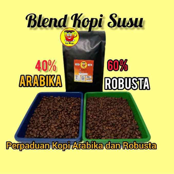 Jual Kopi Houseblen Arabika Robusta Basic Espresso Kopi Susu