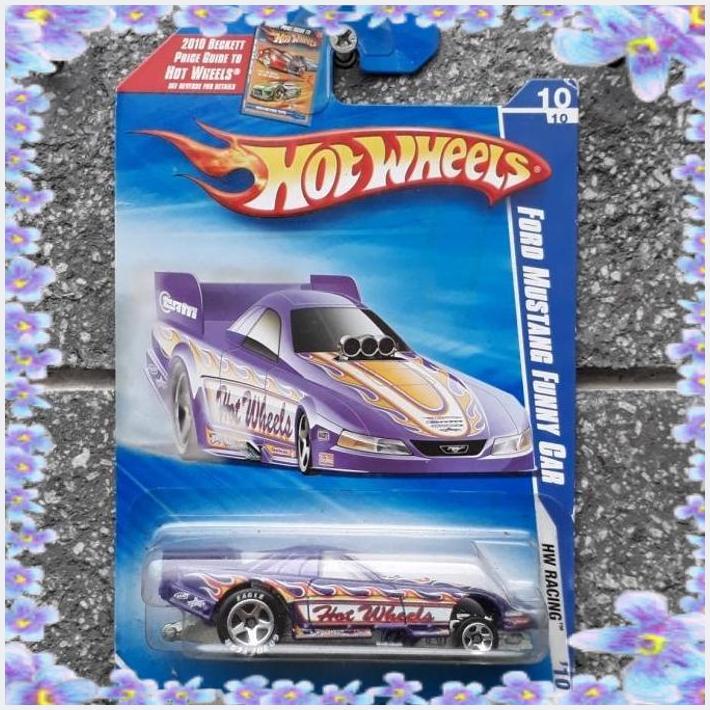 Jual Hly Hot Wheels Ford Mustang Funny Car Ungu Varian Good Year Tire