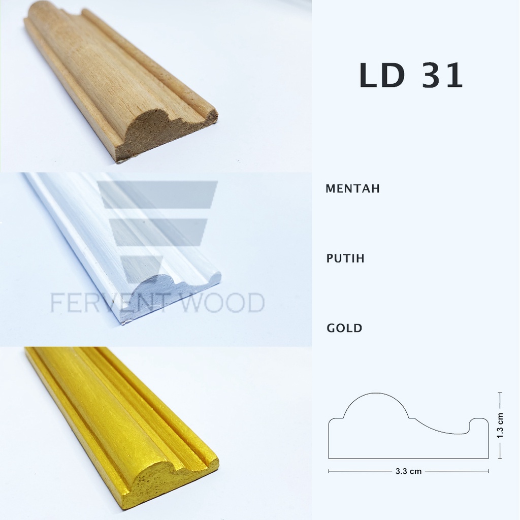 Jual Lis Kayu Wall Moulding Molding Wainscoting Lis Dinding Profil Kayu