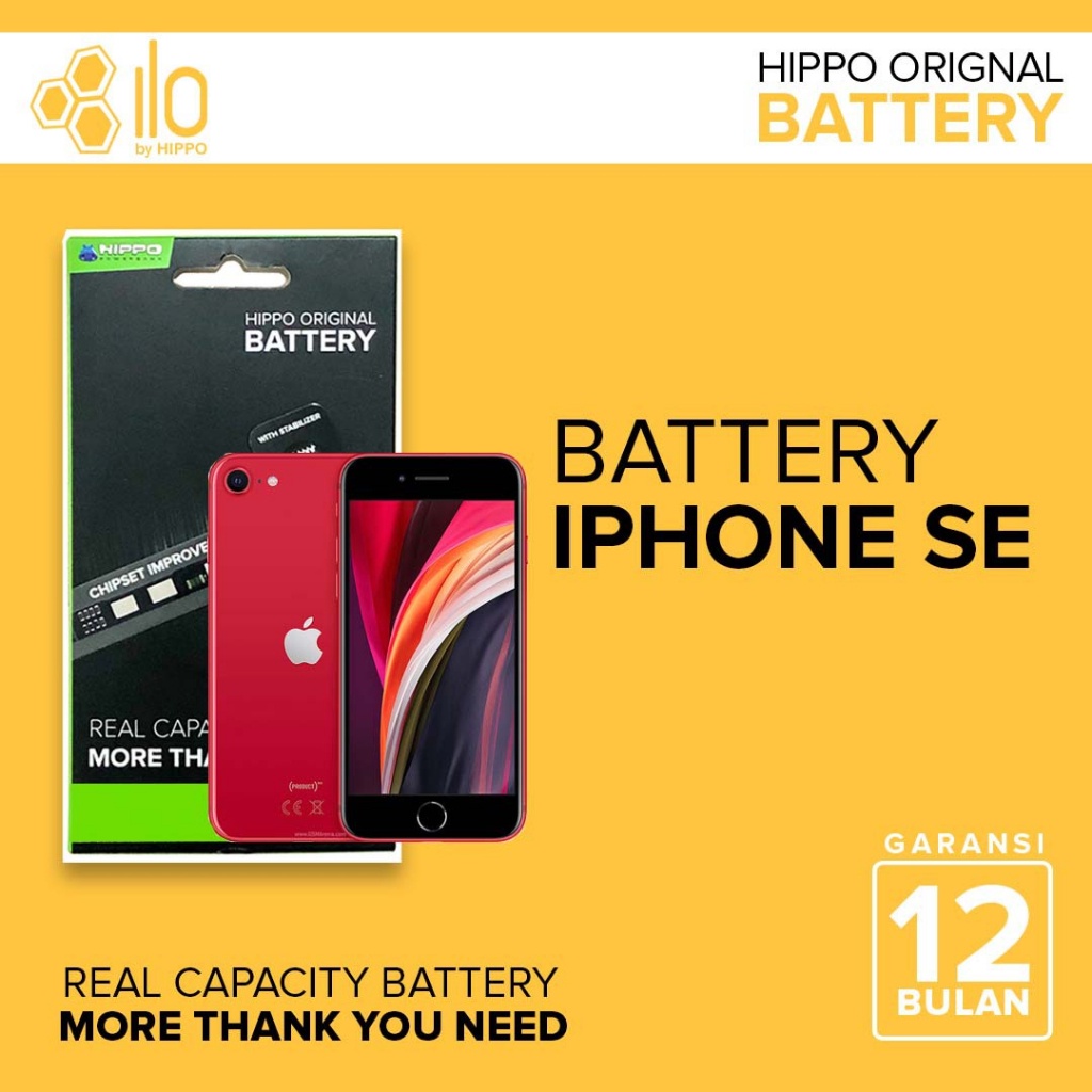 Jual Hippo Baterai Iphone Se Mah Original Cell Battery Batere