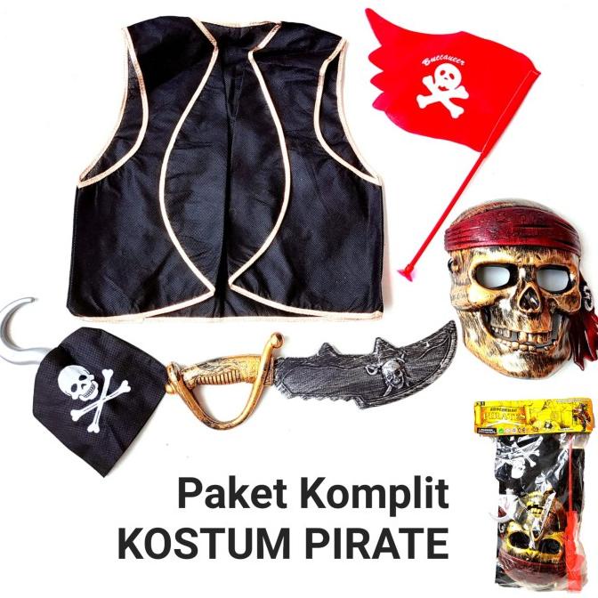 Jual Kostum Pirate Perompak Jack Sparow Cosplay Halloween Bandana