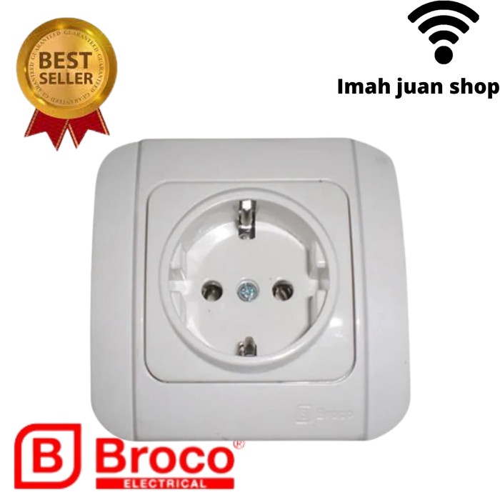 Jual Stop Kontak Broco Galleo White Shopee Indonesia