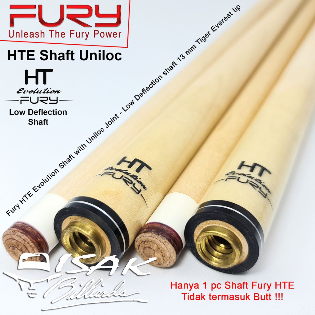 Jual Fury Hte Low Deflection Shaft Uniloc Billiard Sti Biliar Cue