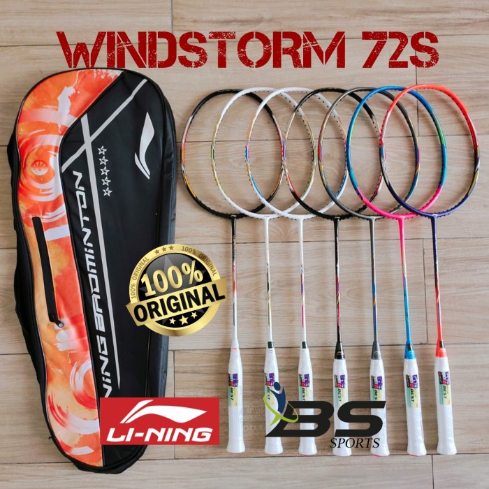 Jual RAKET BADMINTON LINING WINDSTORM 72S 72 S WS72S WS 72 S ORIGINAL