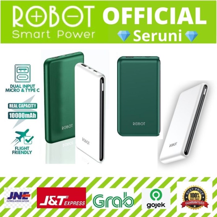 Jual Seruni Powerbank Robot Rt Mah Dual Input Port Type C