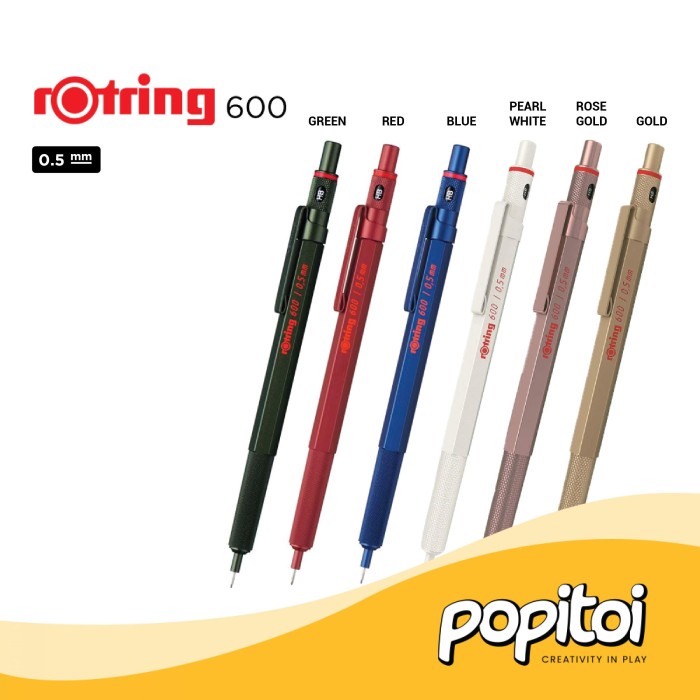 Jual Rotring 600 Mechanical Drafting Pencil 0 5 0 7 Mm Pensil Mekanik