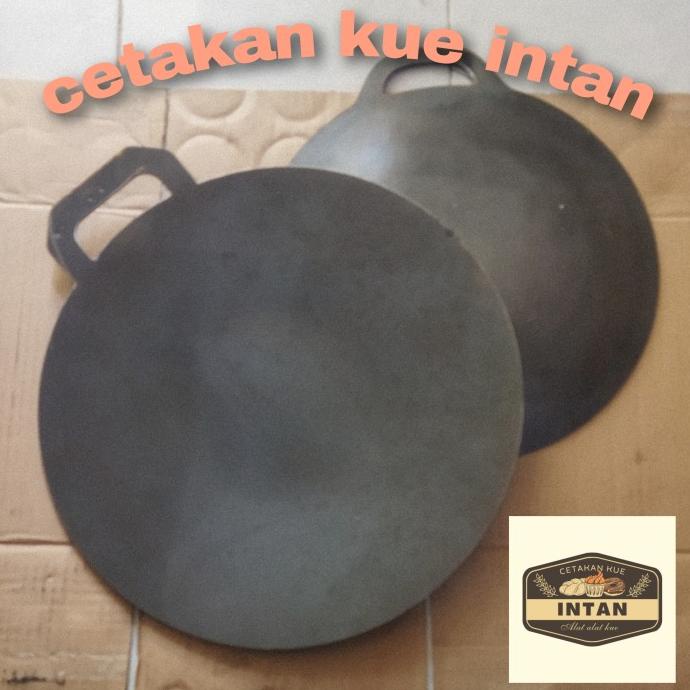 Jual WAJAN PENGGORENGAN KUALI MARTABAK TELUR PLAT BESI BAJA TEBAL DM 45