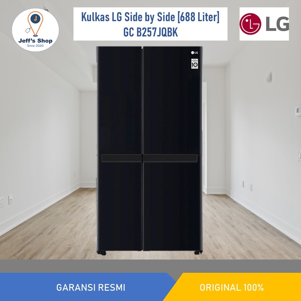 Jual LG Kulkas Side By Side 688 Liter GC B257JQBK Shopee Indonesia