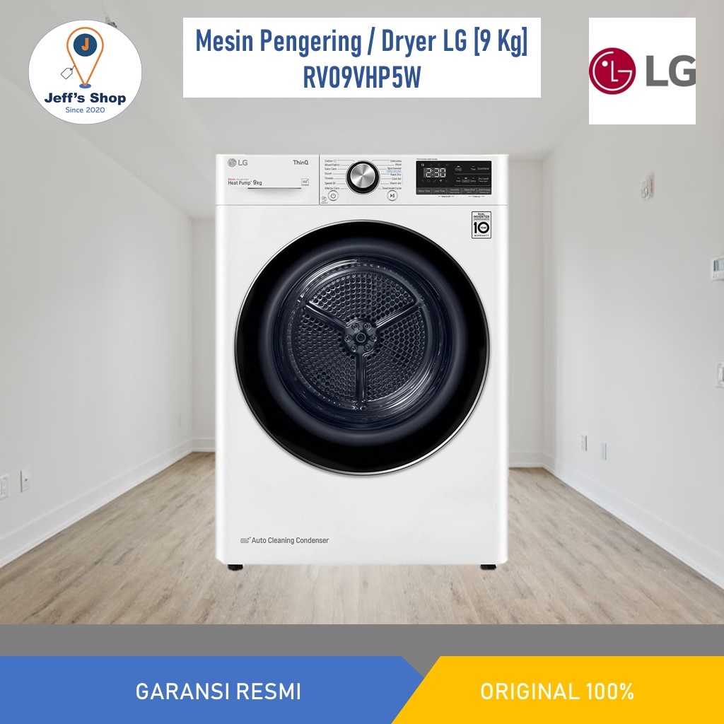 Jual Mesin Pengering Dryer LG 9 Kg RV09VHP5W Shopee Indonesia