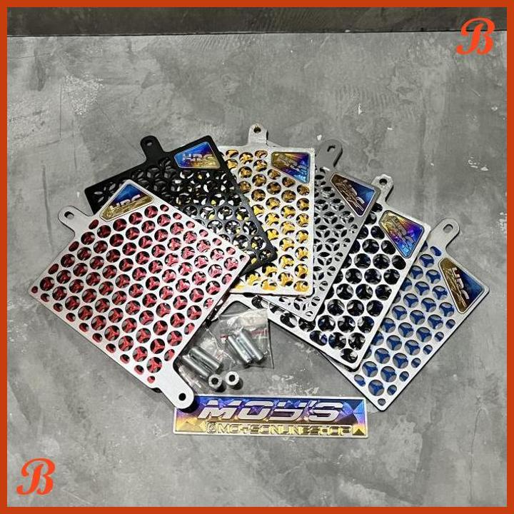 Jual Cover Radiator Hrc Almu Logo Emblem Titanium Honda Vario Pcx