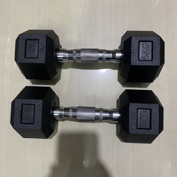 Jual Dumbell Dumble Barbel Rox Rubber Hexagonal Kg Shopee Indonesia