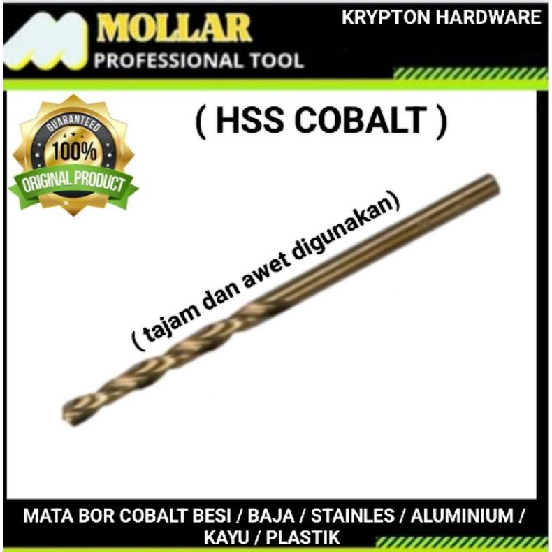 Jual Mollar Cobalt Mata Bor Besi Baja Stainles Aluminium Kayu