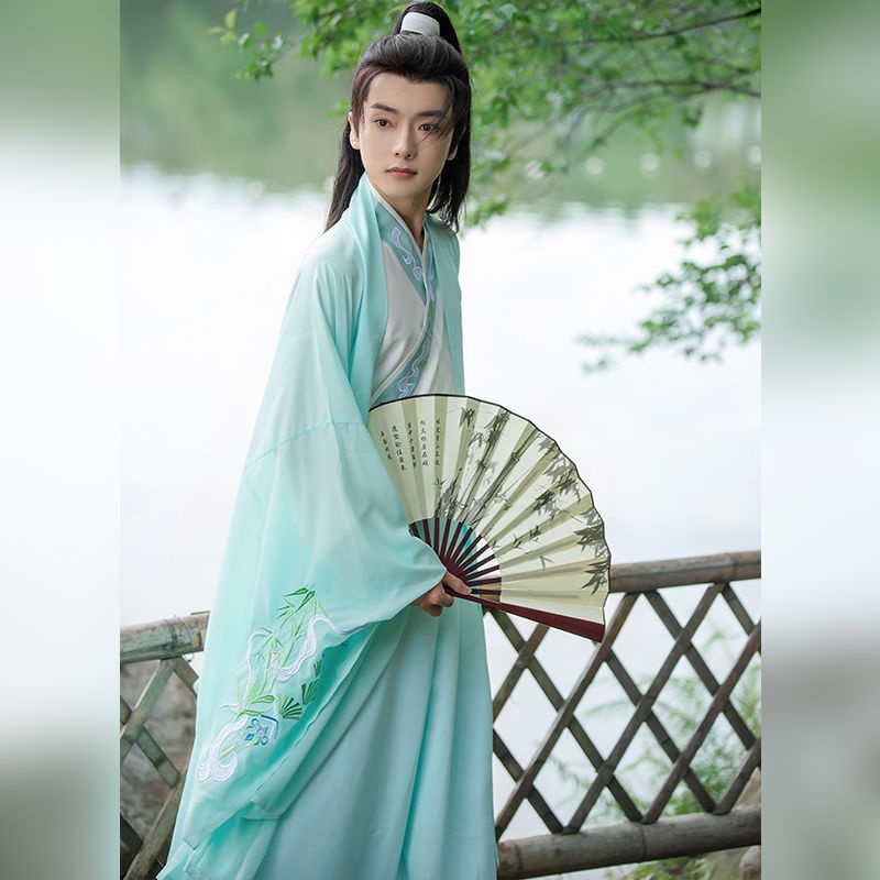 Jual Hanfu Asli Laki Laki Dan Perempuan Gaya Yang Sama Wei Jin Kerah