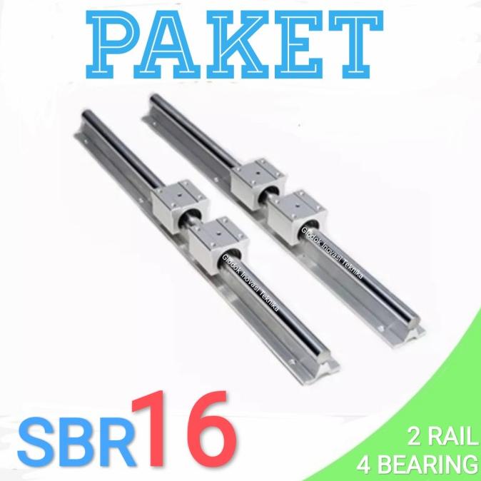 Jual Paket Set Rail Guide Linear Sbr Sbr Shaft Block Sbr Uu