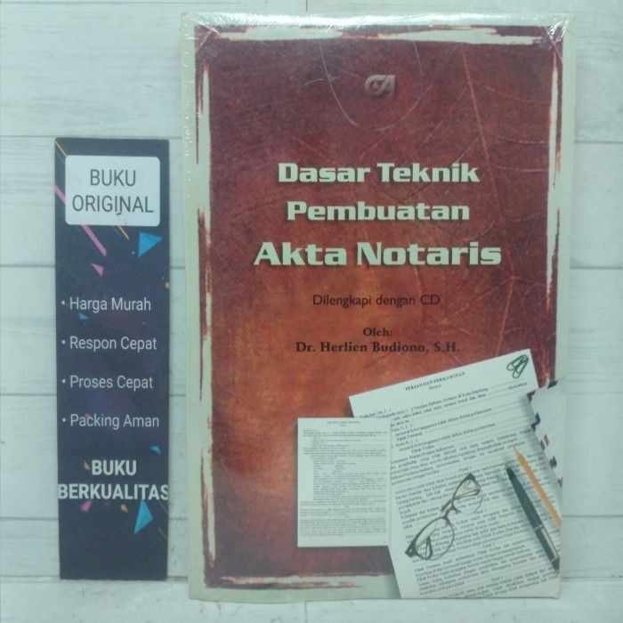 Jual Dasar Teknik Pembuatan Akta Notaris Dr Herlien Budiono Sh Buku