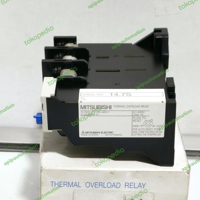 Jual Thermal Overload Relay Mitsubishi Th N Heater A A Ori