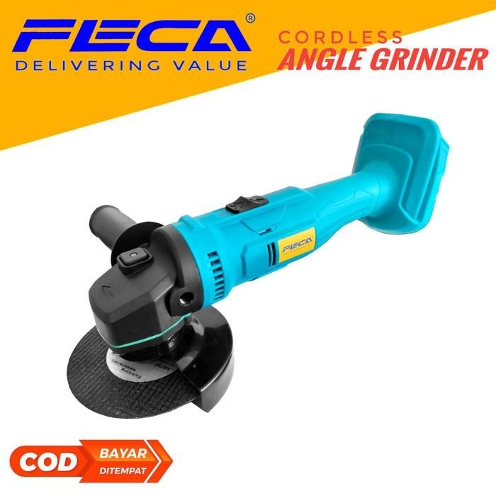 Jual MESIN CORDLESS GERINDA FECA GRINDA TANGAN BATERAI ANGEL GRINDER