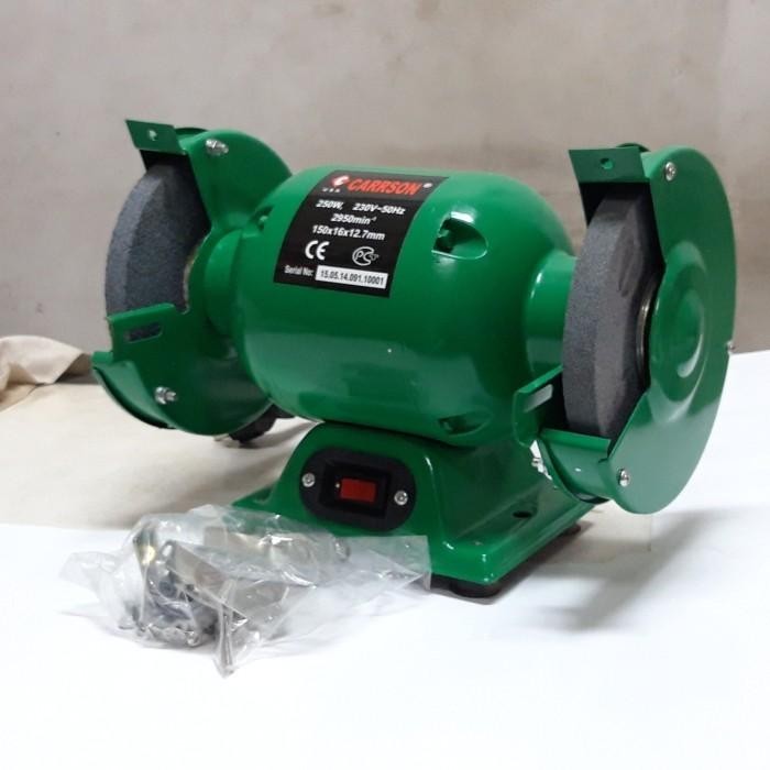 Jual Mesin Gurinda Duduk Bench Grinder Body Besar Carrson Shopee