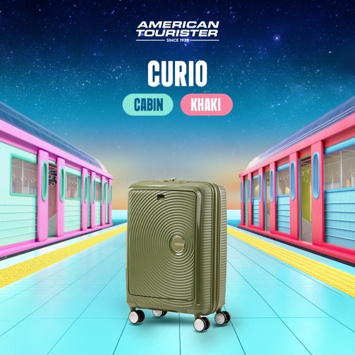 Jual American Tourister Curio Koper Hardcase Cabin 20 Inch Front Open