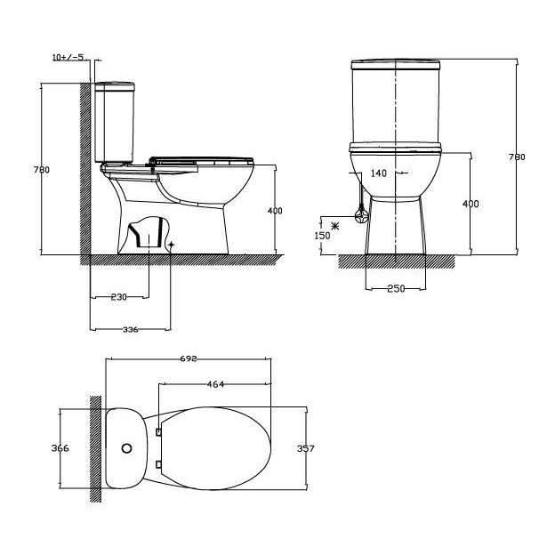 Jual American Standard Luxia Dual Flush Closet Toilet Jabodetabek