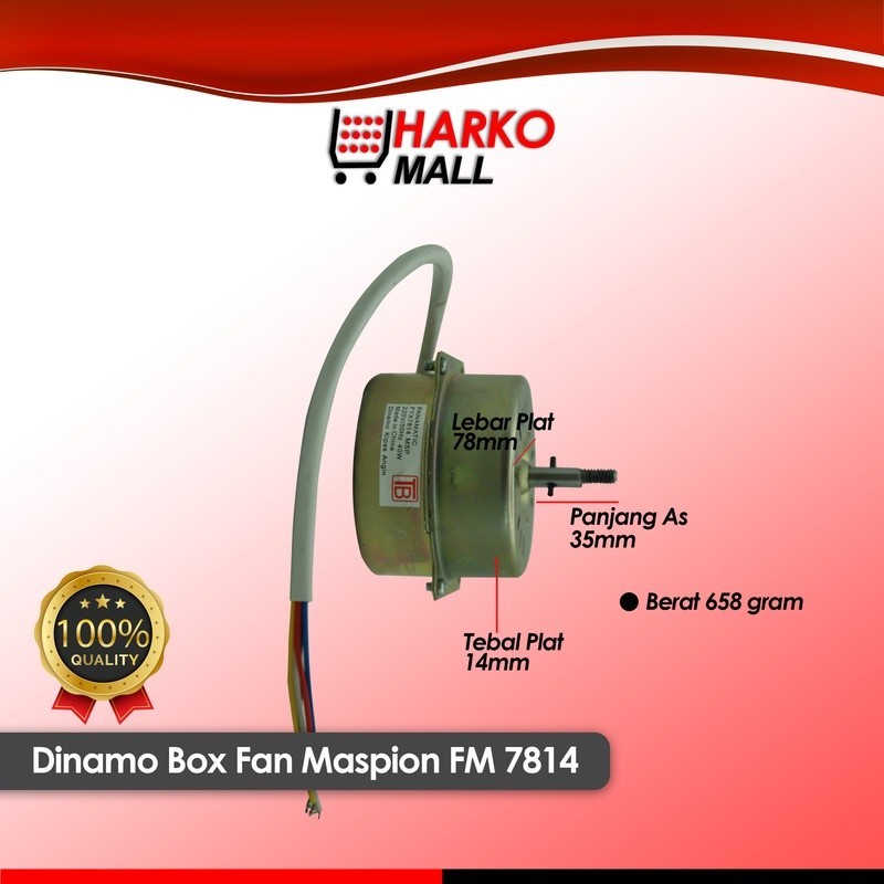 Jual Mesin Motor Dinamo MASPION FM 7814 Kipas Angin Box Fan Shopee