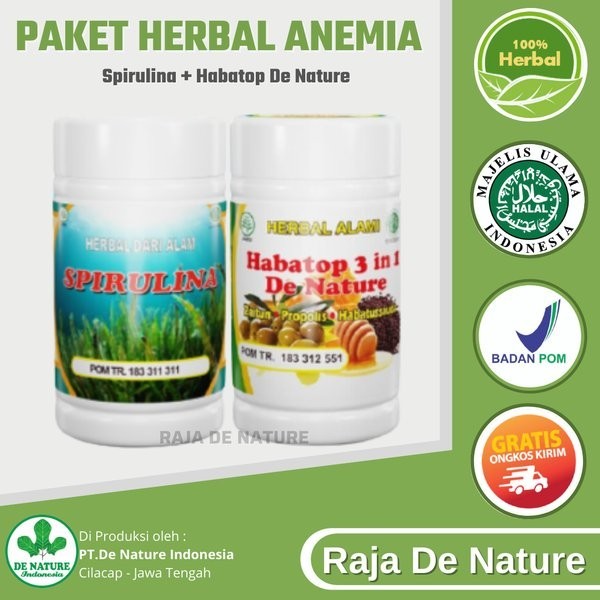 Jual Obat Herbal Tradisional Anemia Kekurangan Darah Spirulina