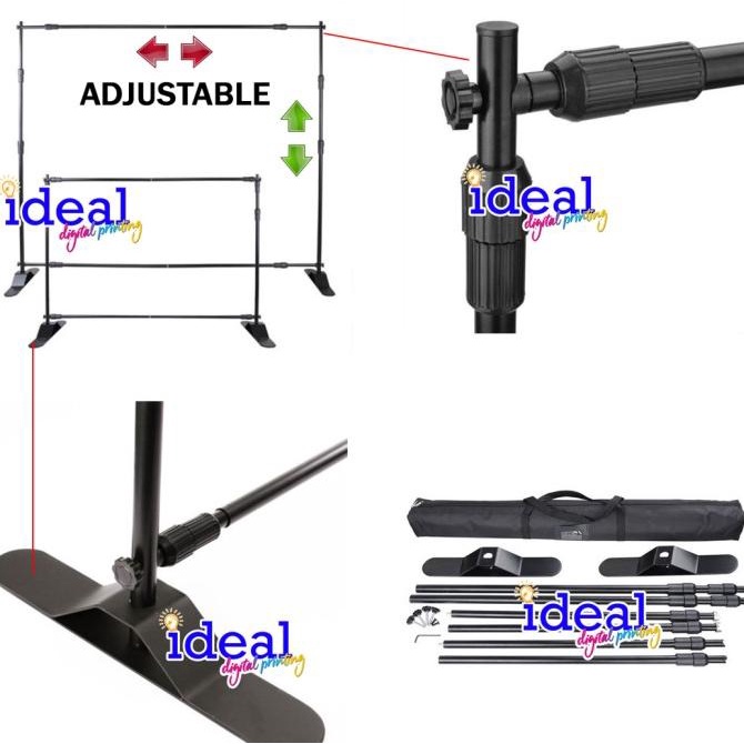 Jual Backwall Jumbo Banner Stand Uk X Backdrop Tripod Banner X