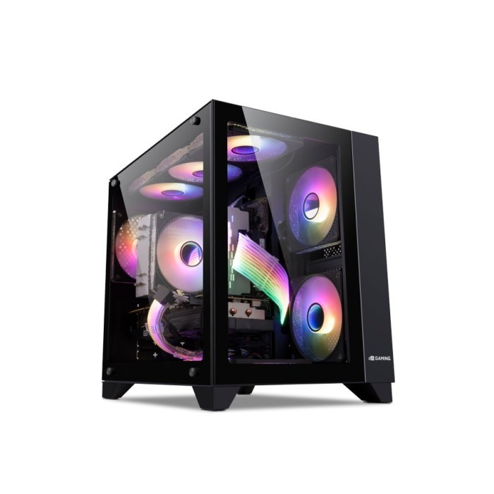 Jual Casing Digital Alliance N S Black Microatx Tempered Glass