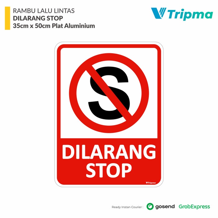 Jual Bestseller Rambu Rambu Lalu Lintas Dilarang Stop Berhenti