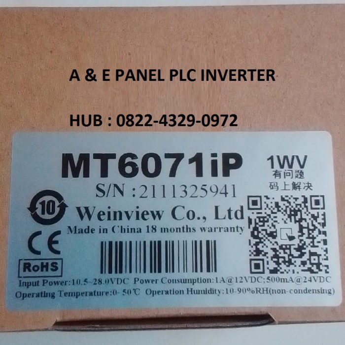 Jual Hmi Weintek Weinview Mt Ip Inch Shopee Indonesia