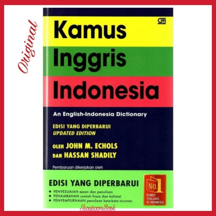 Jual KAMUS BAHASA INGGRIS INDONESIA BY John Echols HARD COVER