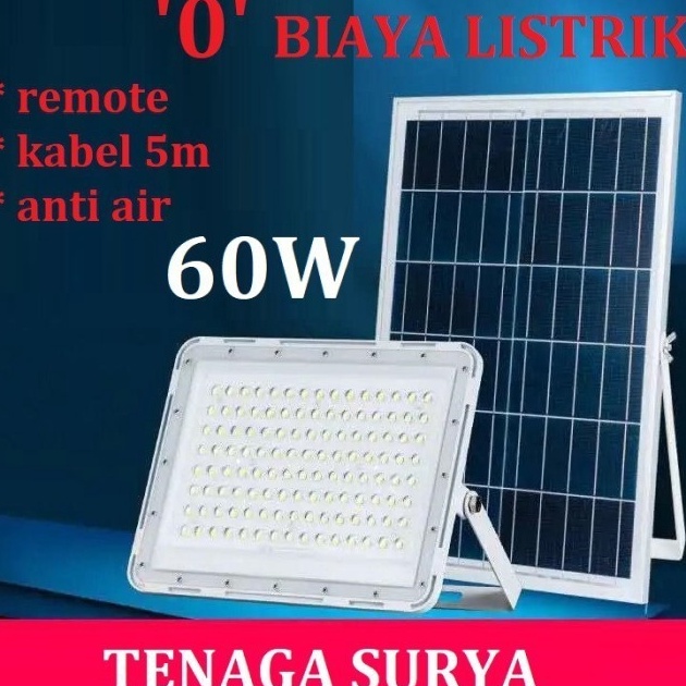 Jual Lampu Sorot Solar Cell Tenaga Surya W Led Remote Tenaga