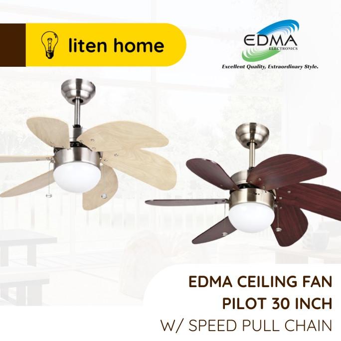 Jual PROMO Ceiling Fan Kipas Angin Plafon Gantung Lampu MT EDMA PILOT