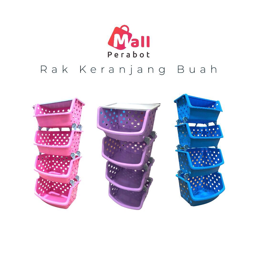 Jual Mall Perabot AFFKH Rak Dapur Susun Rak Apel Laundry Basket