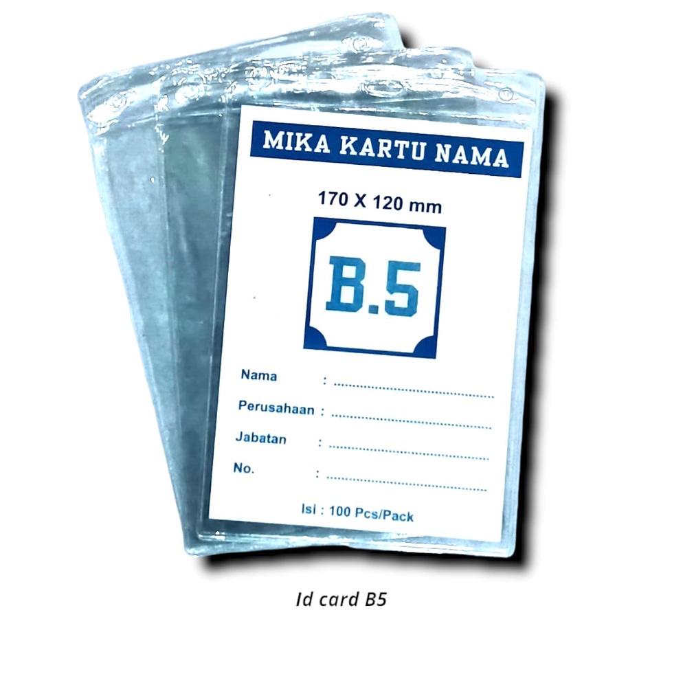 Jual Plastik Id Card Kartu Nama Mika Name Tag Holder B Besar Cm X