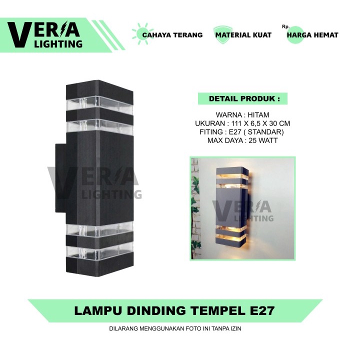 Jual Lampu Dinding Tempel Hias Outdoor Minimalis Teras Pilar Tiang