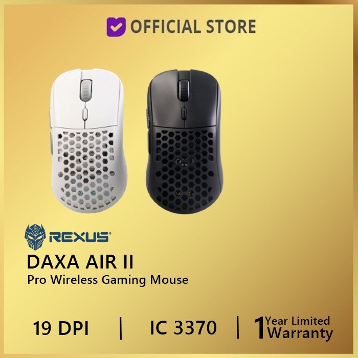 Jual Rexus Daxa Air Ii Pro Wireless Gaming Mouse Air Ultra